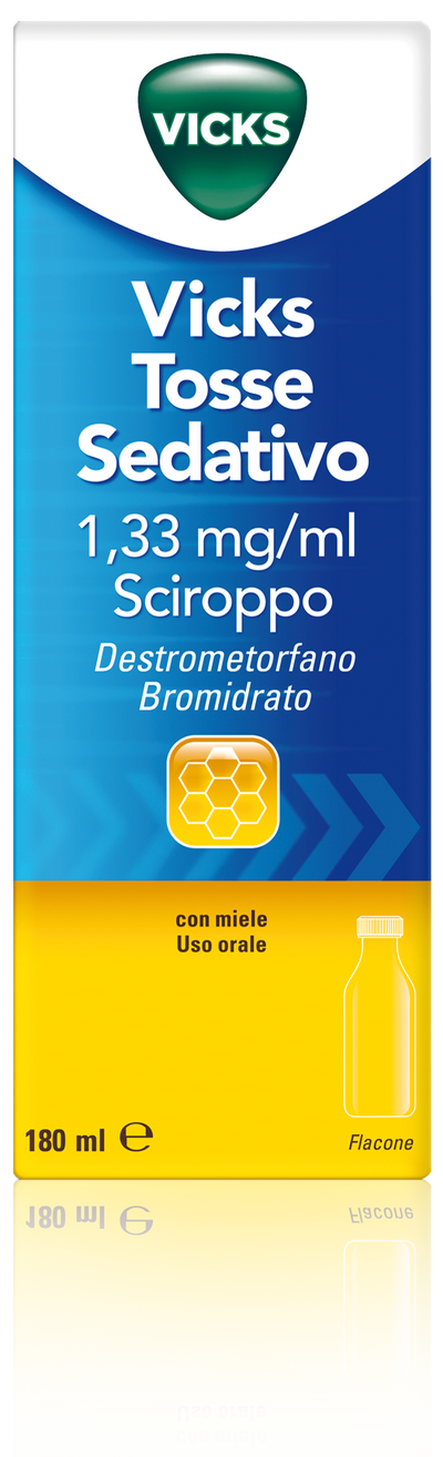 VICKS TOSSE SEDATIVO*1 flacone 180 ml 1,33 mg/ml sciroppo