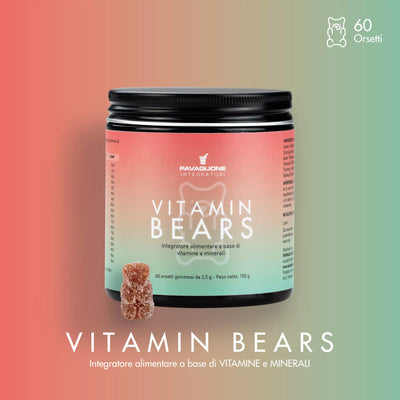 Vitamin Bears 60pz Gommosi - Orsetti per energia, benessere e vitalità - Lab.Pavaglione