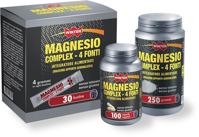 WINTER MAGNESIO COMPLEX 4 FONTI 100 CAPSULE VEGETALI - WINTER MAGNESIO COMPLEX 4 FONTI 100 CAPSULE VEGETALI