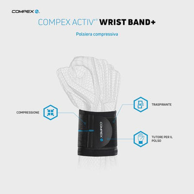 COMPEX ACTIV' WRIST BAND L/XL Polsiera Compressiva