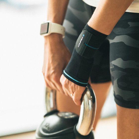 COMPEX ACTIV' WRIST+ L Polsiera compressiva con apertura per il pollice