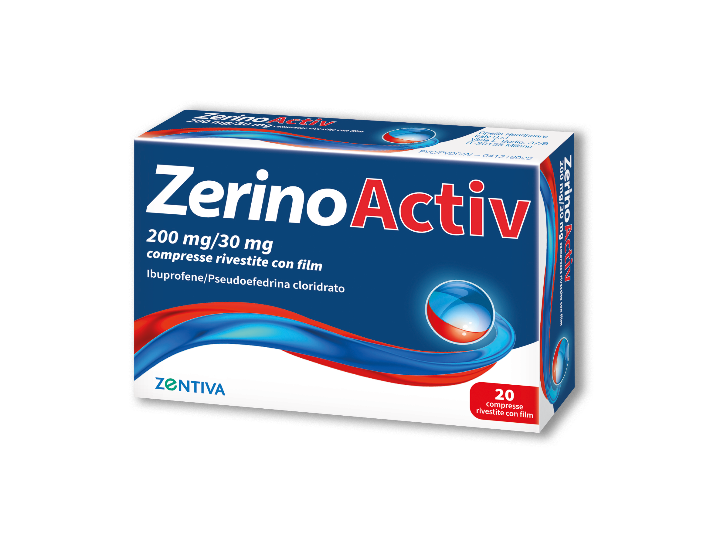 ZERINOACTIV*20 cpr 200 mg + 30 mg