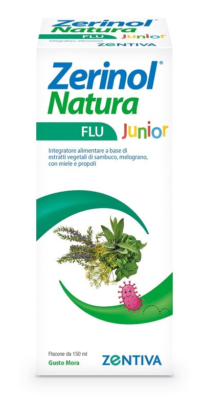 ZERINOL NATURA FLU JUNIOR SCIROPPO 150 ML - ZERINOL NATURA FLU JUNIOR SCIROPPO 150 ML