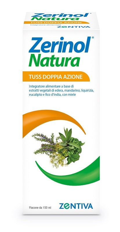 ZERINOL NATURA TUSS DOPPIA AZIONE SCIROPPO 150 ML - ZERINOL NATURA TUSS DOPPIA AZIONE SCIROPPO 150 ML