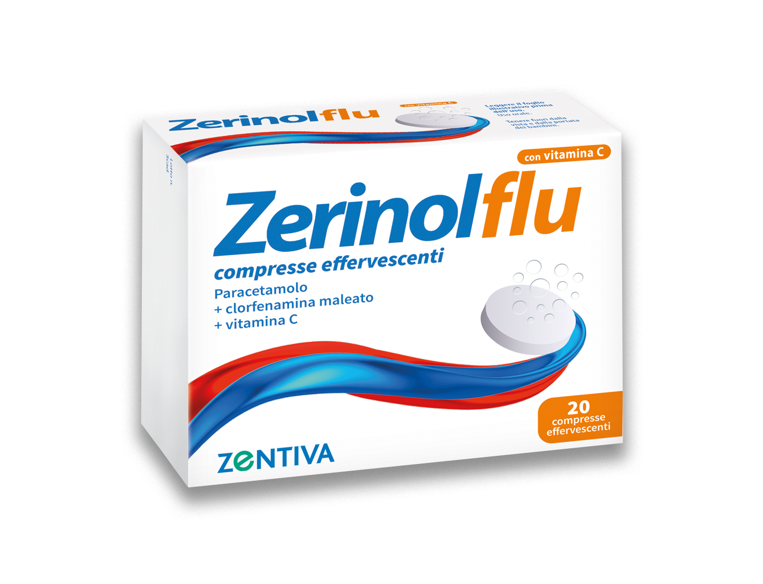 ZERINOLFLU*20 cpr eff 300 mg + 2 mg + 280 mg