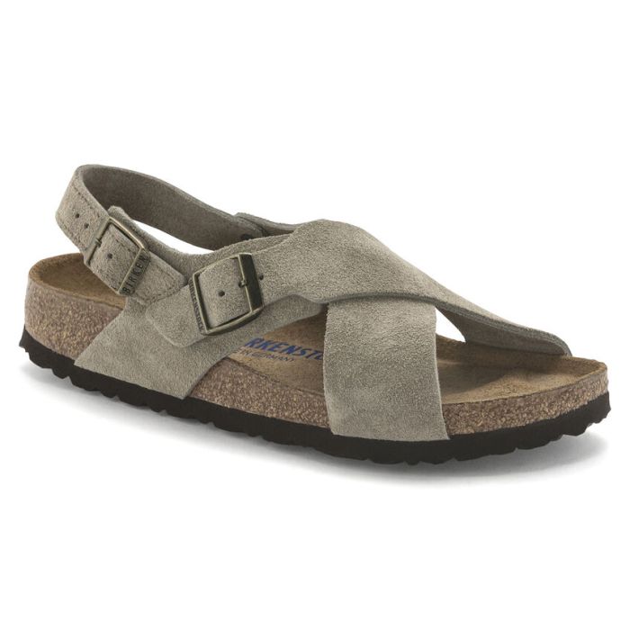 Sandali Birkenstock Tulum Sfb Taupe Suede Leather 35  Narrow Fit ( calzata stretta)