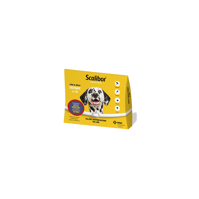 Scalibor Protector Band Collare Antiparassitario Bianco 65 Cm Per Cani Taglia Grande
