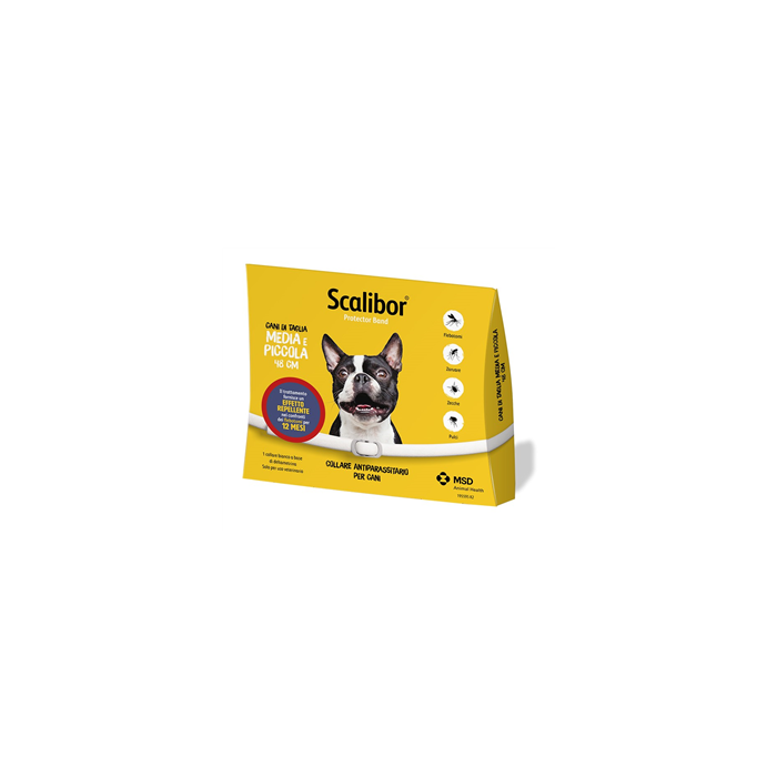 Scalibor Protector Band Collare Antiparassitario Bianco 48 Cm Per Cani Taglia Media E Piccola
