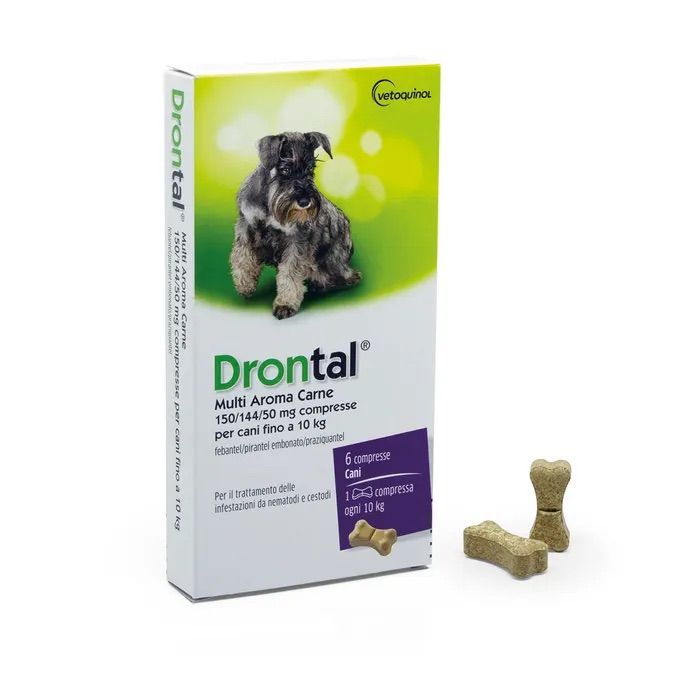 Drontal Multi Aroma Carne 6 Cpr Cani - Drontal Multi Aroma Carne 6 Cpr Cani