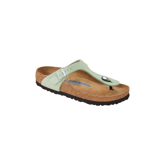 Birkenstock Gizeh Sfb Matcha Nubuck Leather N.38 Regular Fit ( Calzata Normale)