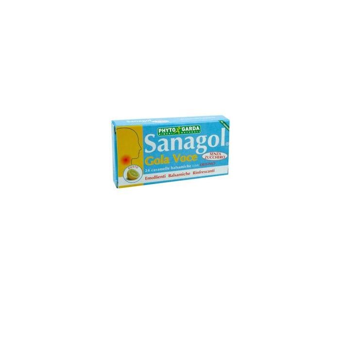 Sanagol Gola Voce Senza Zucchero Limone 24 Caramelle - Sanagol Gola Voce Senza Zucchero Limone 24 Caramelle