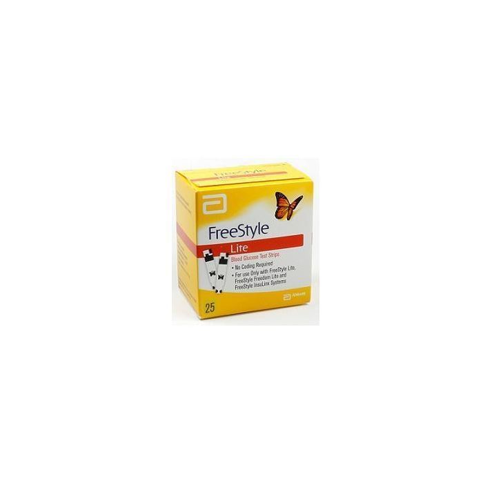 Strisce Misurazione Glicemia Freestyle Lite 25 Pezzi - Strisce Misurazione Glicemia Freestyle Lite 25 Pezzi
