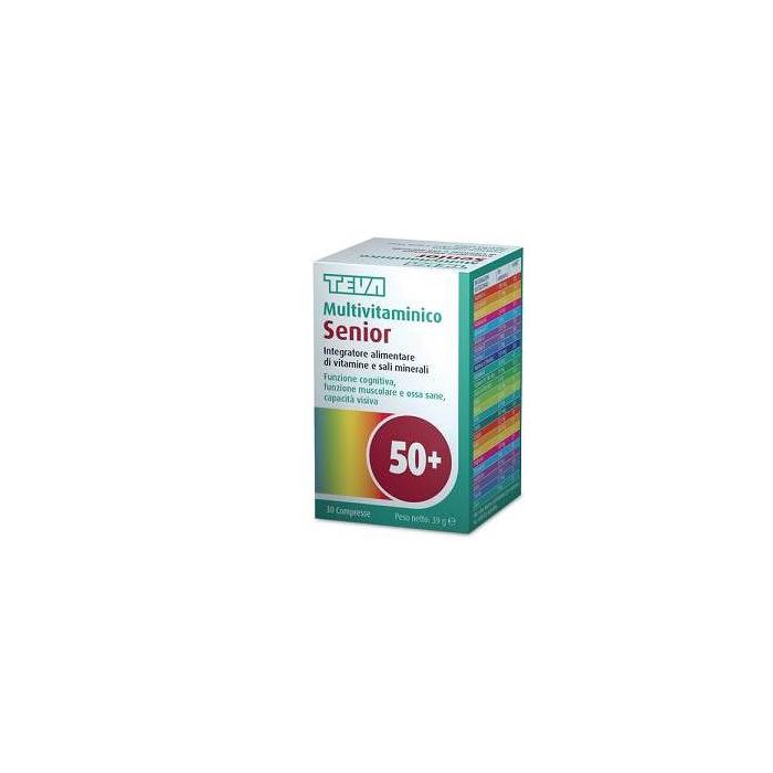 Multivitaminico Senior Teva 30 Compresse 39 G - Multivitaminico Senior Teva 30 Compresse 39 G