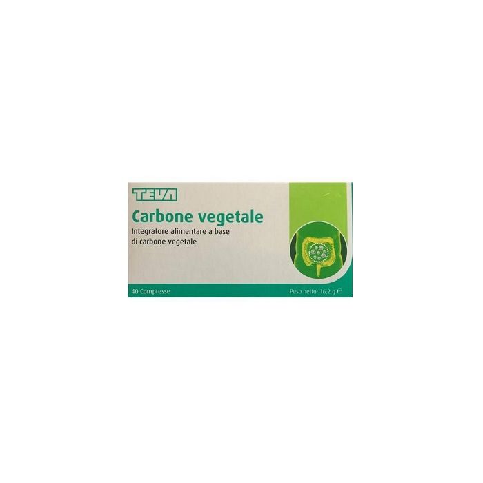 Carbone Vegetale Teva 40 Compresse 16,2 G - Carbone Vegetale Teva 40 Compresse 16,2 G