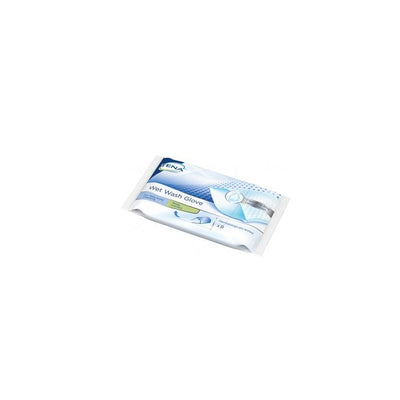 Tena Wet Wash Glove Guanto Detergente Umidificato 8 Pezzi