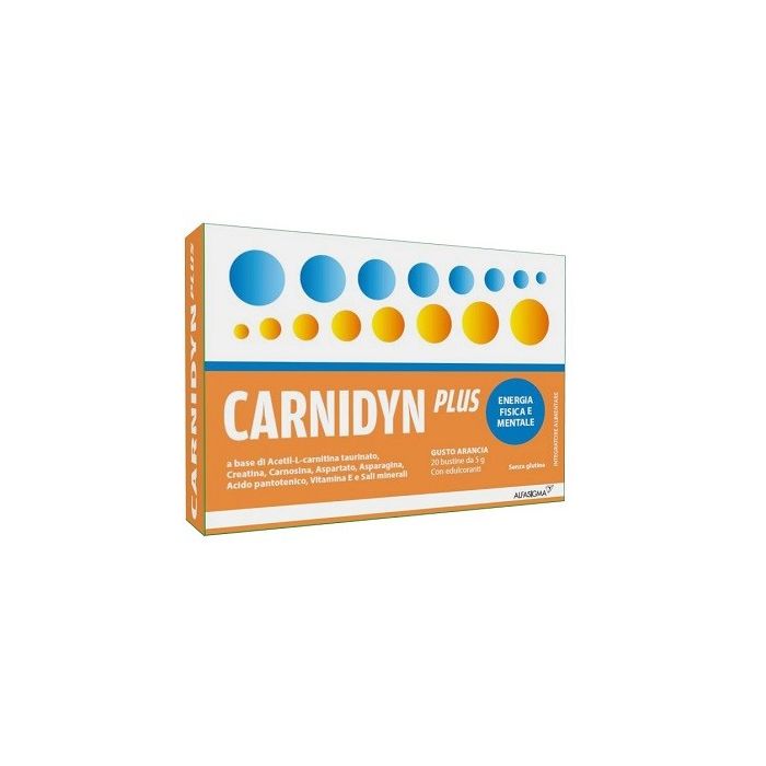 Carnidyn Plus 20 Bustine Da 5 G Gusto Arancia - Carnidyn Plus 20 Bustine Da 5 G Gusto Arancia