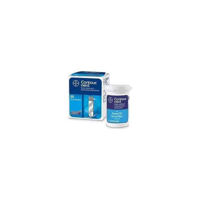 Strisce Reattive Per Test Glicemia Contour Next 25 Pezzi