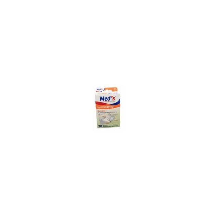 Cerotto Meds Strips Delicato Tessuto Non Tessuto Assortiti 20 Pezzi