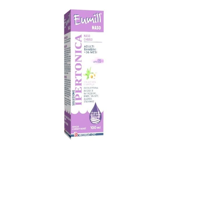 Eumill Naso Spray Soluzione Ipertonica 100 Ml - Eumill Naso Spray Soluzione Ipertonica 100 Ml