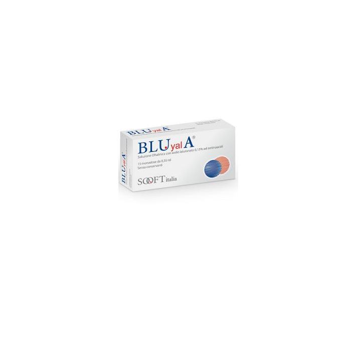 Blu Yal A Monodose Gocce Oculari 15 Flaconcini 0,30 Ml - Blu Yal A Monodose Gocce Oculari 15 Flaconcini 0,30 Ml