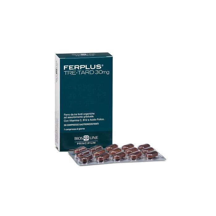 Principium Ferplus Tre Retard 30Mg 30 Compresse Gastroresistenti - Principium Ferplus Tre Retard 30Mg 30 Compresse Gastroresistenti