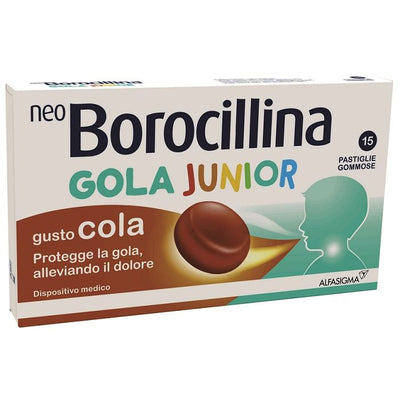 Neoborocillina Gola Junior 15 Pastiglie Cola