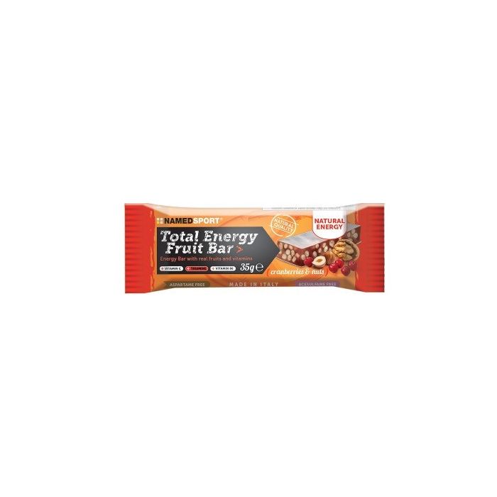 Total Energy Fruit Bar Cranberry & Nuts 35 Gr - Named Sport - Total Energy Fruit Bar Cranberry & Nuts 35 Gr - Named Sport