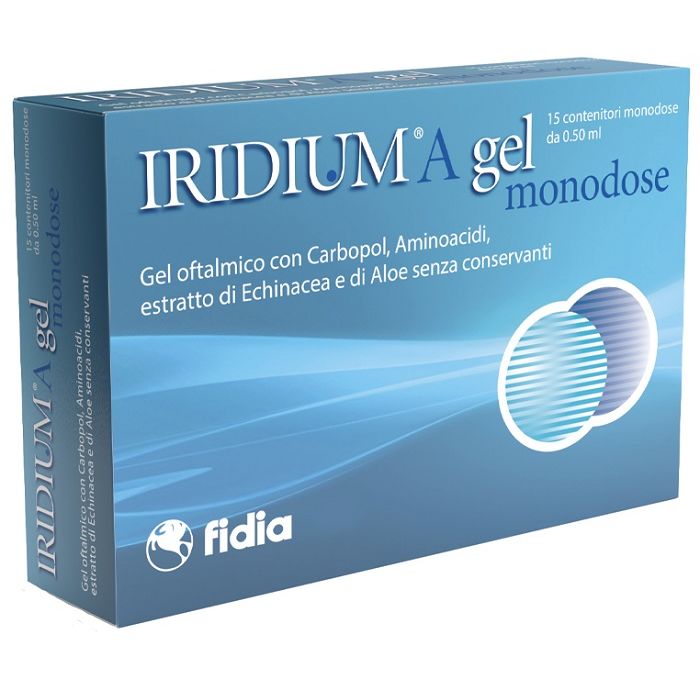 Iridium A Gel Oftalmico Monodose 15 Contenitori Da 0,50 Ml