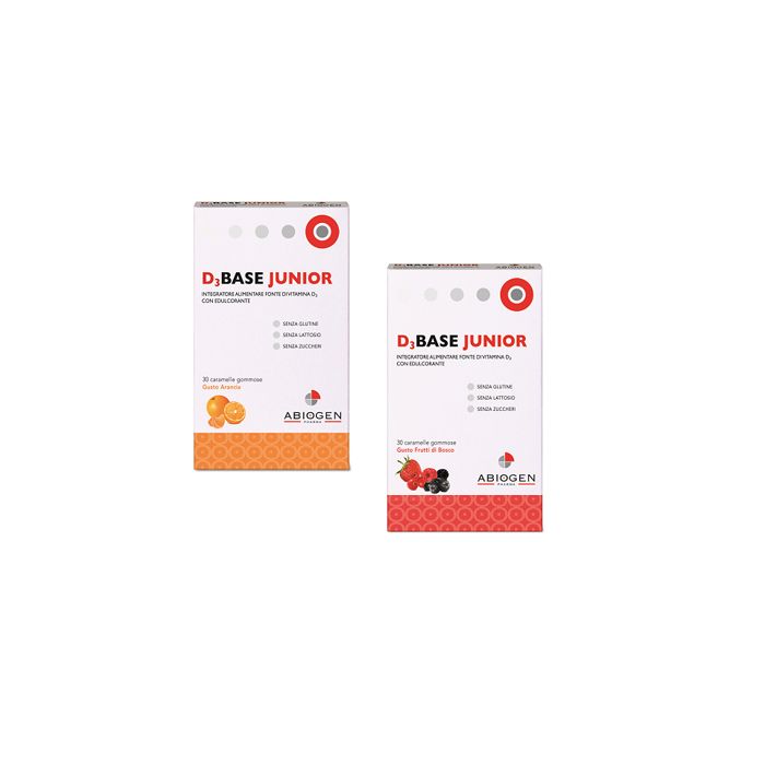 D3Base Junior 30 Caramelle Gommose Arancia