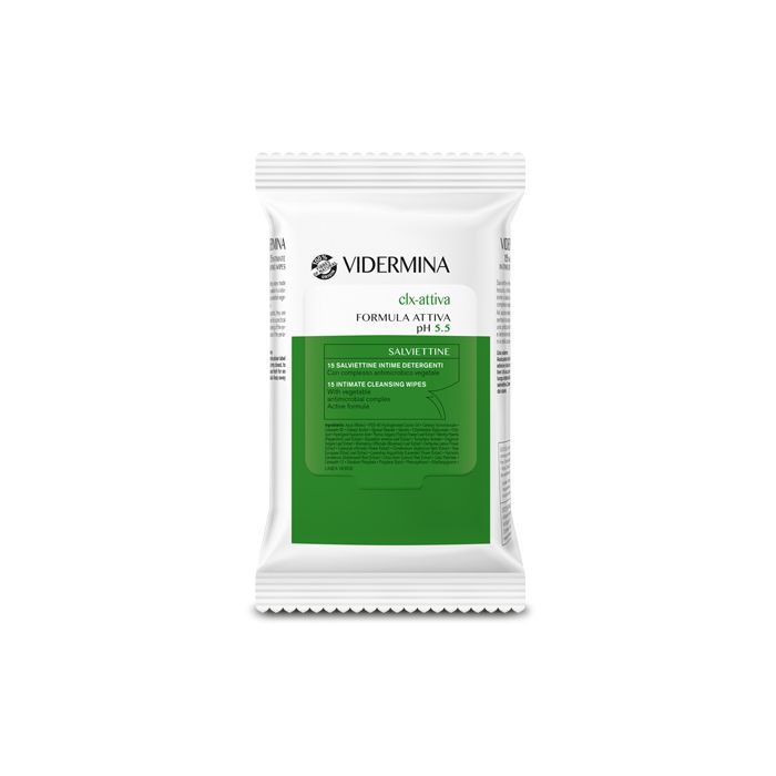 Vidermina Clx Attiva 15 Salviette Intime Detergenti