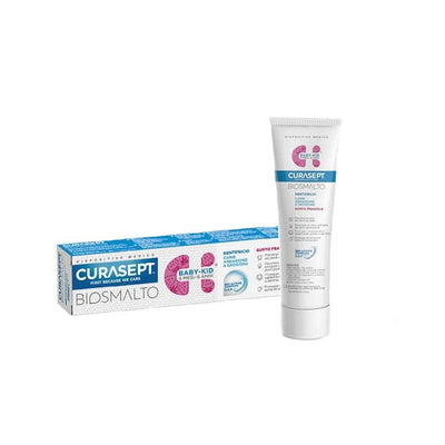 Curasept Biosmalto Dentifricio Baby Kid Fragola Carie Abrasione &amp; Erosione 50 Ml
