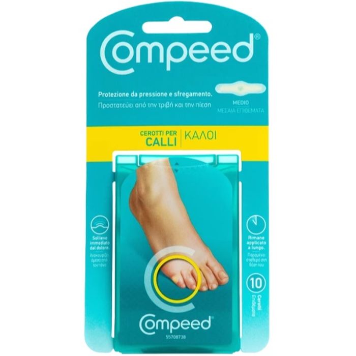 Compeed Cerotti Per Calli Medio 10 Pezzi - Compeed Cerotti Per Calli Medio 10 Pezzi