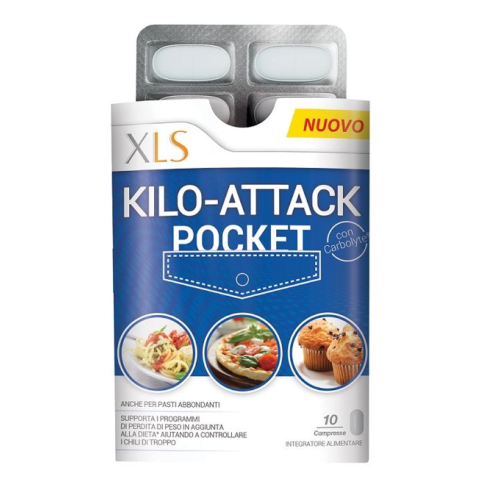 Xls Kilo Attack Pocket 10 Compresse - Xls Kilo Attack Pocket 10 Compresse