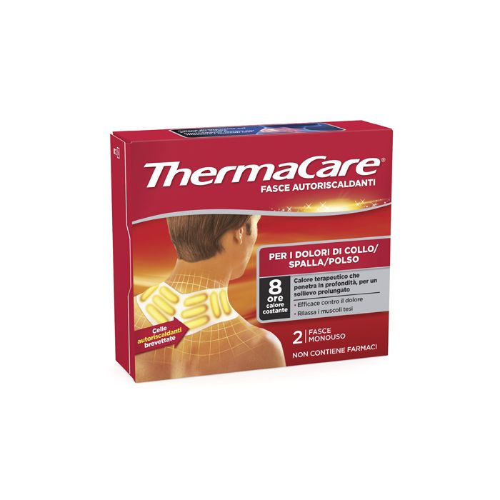 Fasce Autoriscaldanti A Calore Terapeutico Thermacare Collo/Spalla/Polso 2 Pezzi