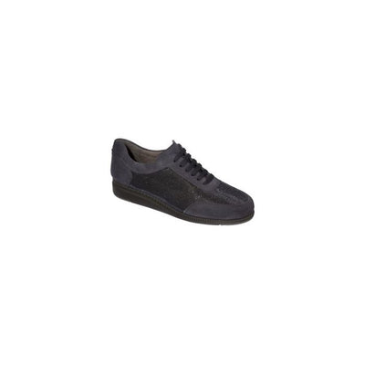 Calzatura Janet Sneaker Glitexsue-W Navy Blue 36 Tessuto Glitterato + Pelle Scamosciata Collezione Aw20