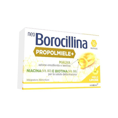 Neoborocillina Propolmiele+ Miele/Limone 16 Pastiglie