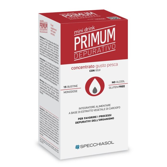 Primum Depurativo Minidrink Pesca 15 Stick Da 10 Ml