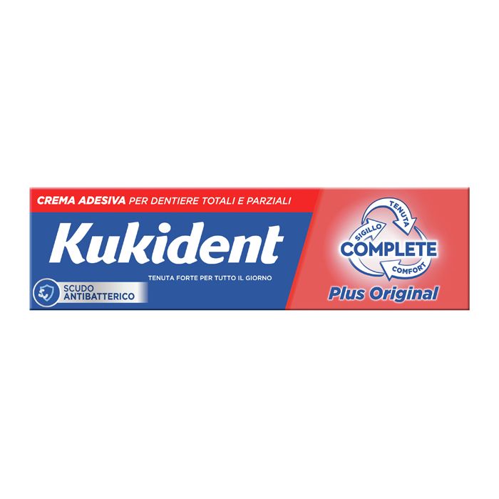 Kukident Plus Original Crema Adesiva Dentiere 40 G
