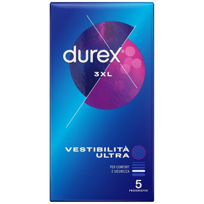 Preservativo Durex 3Xl Vestibilita' Ultra 5 Pezzi - Preservativo Durex 3Xl Vestibilita' Ultra 5 Pezzi