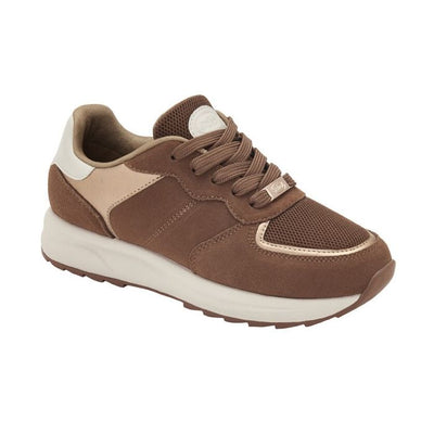Calzatura Beverly Laces 22 Suede+Mesh+Synthetic Woman Cognacpelle Scamosciata + Tessuto + Similpelle 37