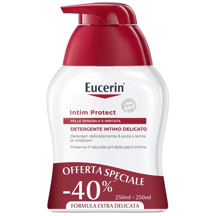 Eucerin Bipacco Ph5 Detergente Intimo 250 Ml + 250 Ml - Eucerin Bipacco Ph5 Detergente Intimo 250 Ml + 250 Ml