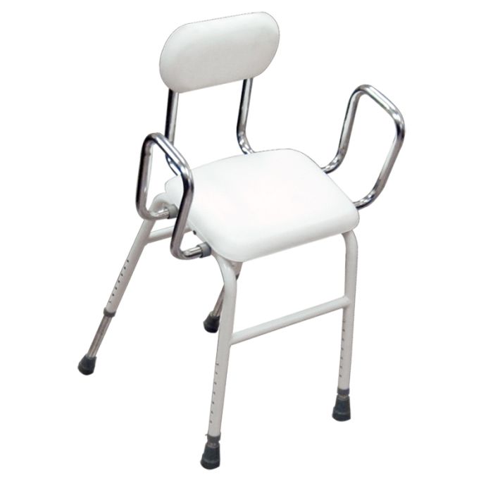 INTERMED Sedia Subito in Piedi AQ-70 Bianco Regolabile Anziani Disabili