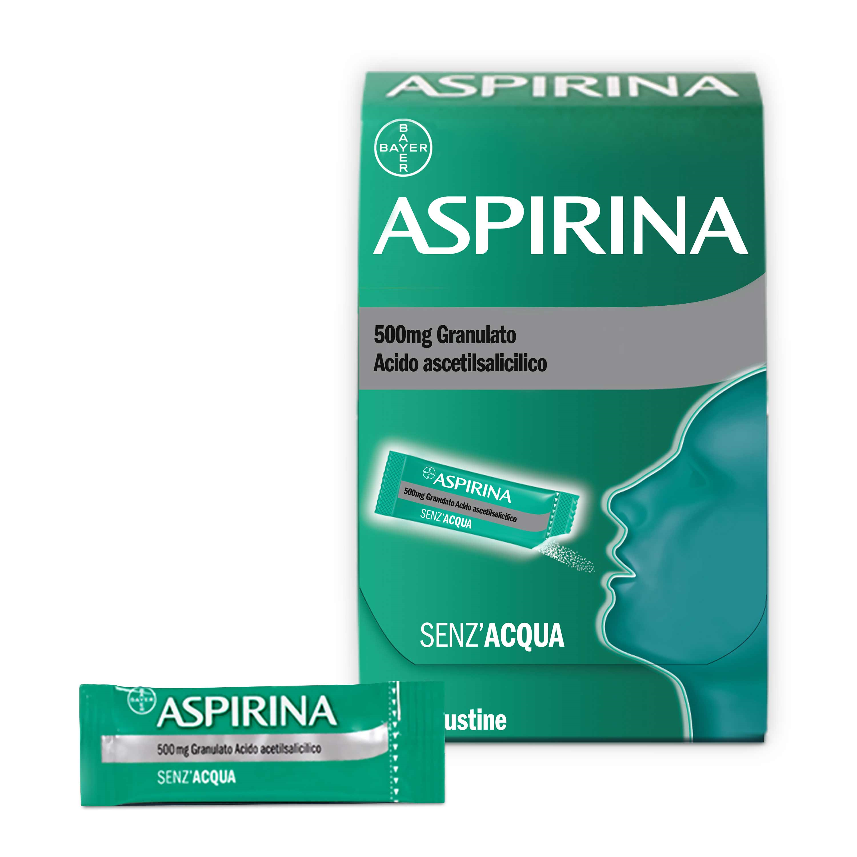 Aspirina Granulato Senza Acqua Mal Di Testa E Dolore 10 Bustine - Aspirina Granulato Senza Acqua Mal Di Testa E Dolore 10 Bustine