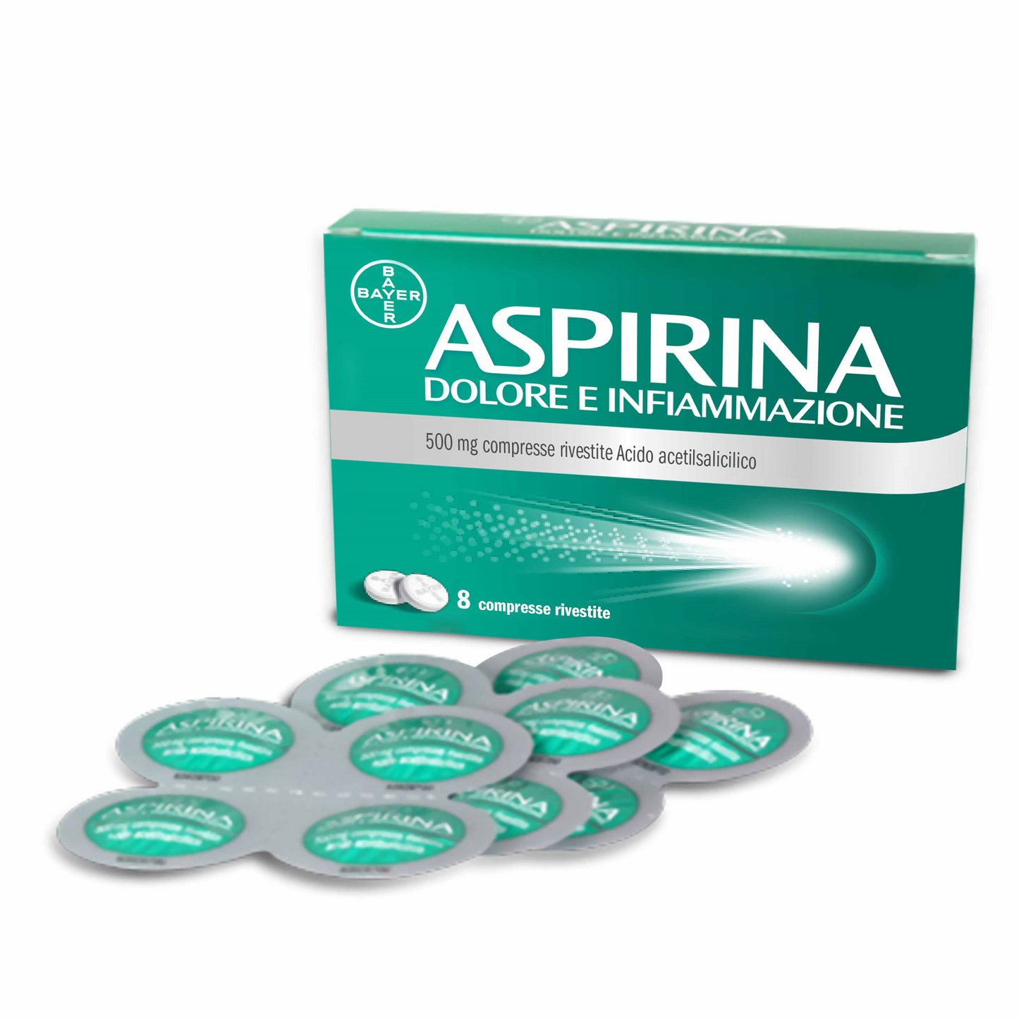 Aspirina Dolore E Infiammazione Per Dolori Muscolari Articolari 8 Compresse
