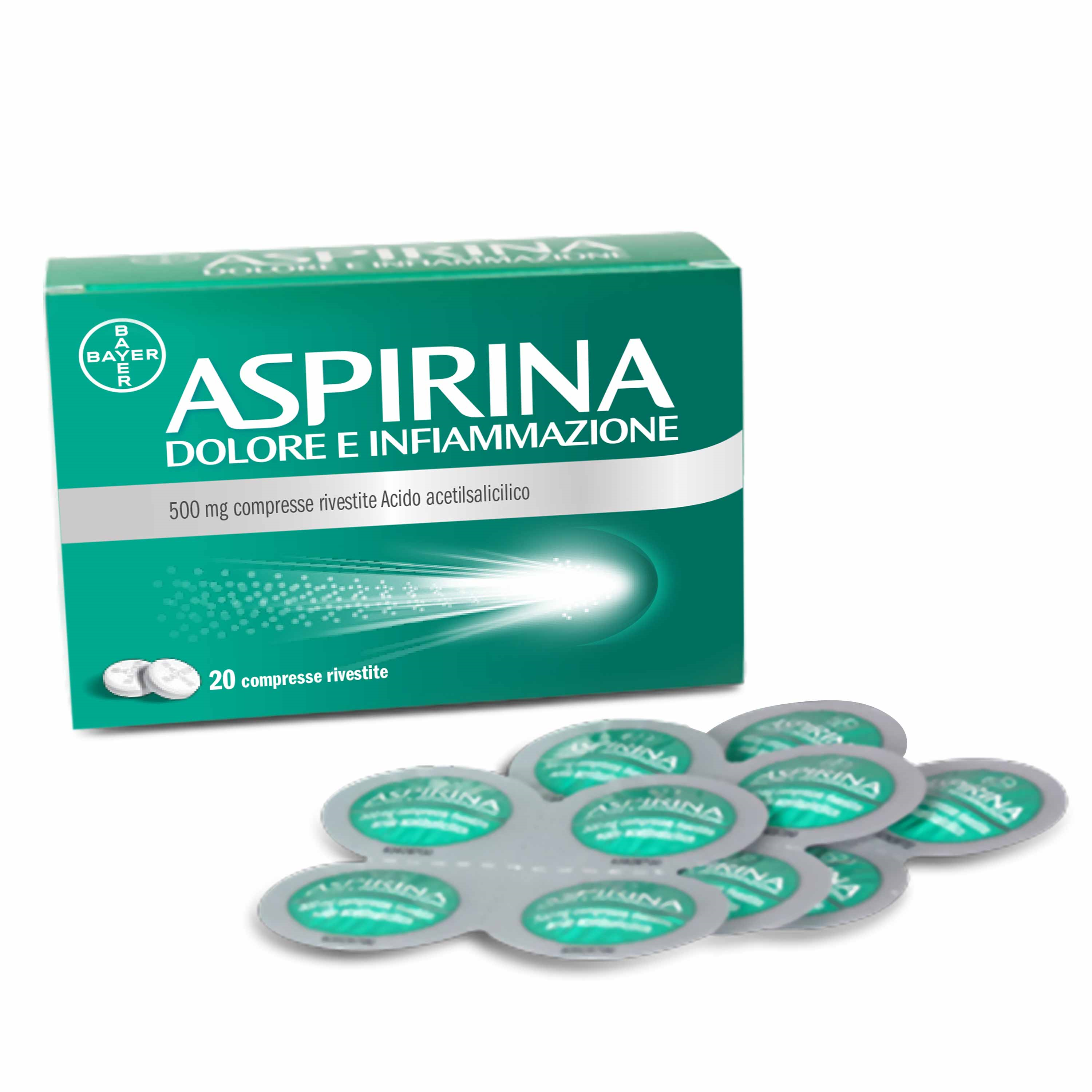 Aspirina Dolore E Infiammazione Per Dolori Muscolari Articolari 20 Compresse - Aspirina Dolore E Infiammazione Per Dolori Muscolari Articolari 20 Compresse