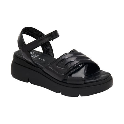 Bali Cross Sandal Patent Leather Woman Black 37 Materiale Vernice Fodera Tomaia Vernice Sottopiede Pelle Suola Pu Fitting F Altezza Tacco 30 Collezione Ss23