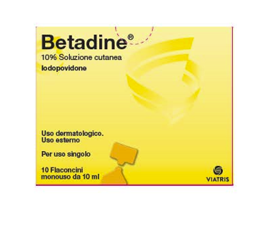 BETADINE 10% SOLUZIONE CUTANEA - BETADINE 10% SOLUZIONE CUTANEA