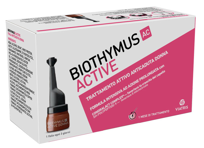 Biothymus Ac Active Trattamento Attivo Anticaduta Donna 10 Fiale - Biothymus Ac Active Trattamento Attivo Anticaduta Donna 10 Fiale