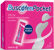 BuscofenPocket 400mg Con Ibuprofene Analgesico Contro Dolori Da Ciclo 10 Bustine
