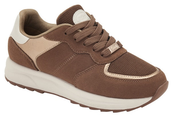 Calzatura Beverly Laces 22 Suede+Mesh+Synthetic Woman Cognacpelle Scamosciata + Tessuto + Similpelle 39